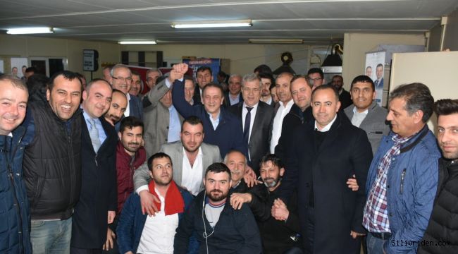 Silivri Birlik esnafından Işıklar'a coşkulu karşılama