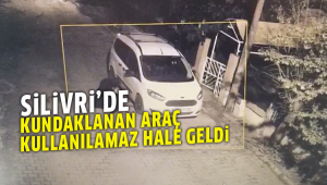 Silivri’de araç kundaklandı