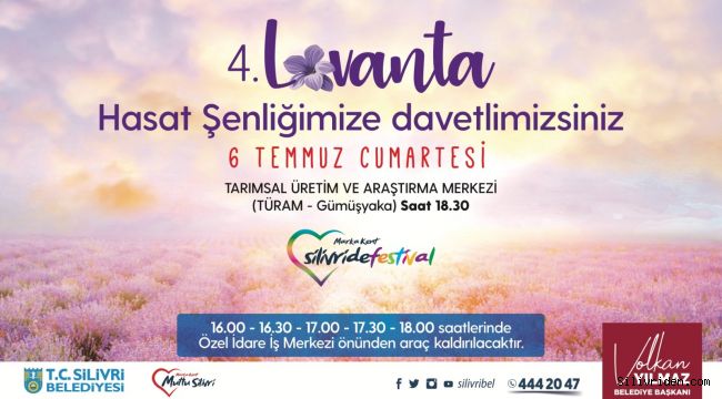 Silivri'de Lavanta Hasat Şenliği düzenlenecek