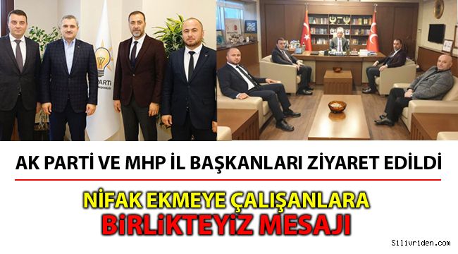 Başkan Yılmaz, Yalçın ve Bozoğlu ile İl Başkanlarını ziyaret etti