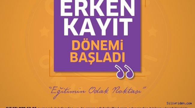 Odak Okulları'nda erken kayıt dönemi başladı