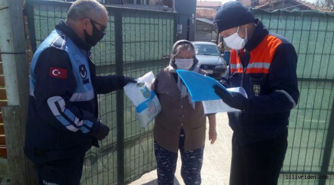 65 yaş üstü vatandaşa hijyen paketi dağıtıldı