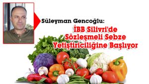 İBB şimdi de Silivri çiftçisi ile sözleşmeli sebze yetiştiriciliğine başlıyor