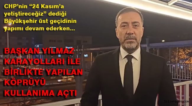 Asansörlü Üst Geçit Projesi kullanıma açıldı