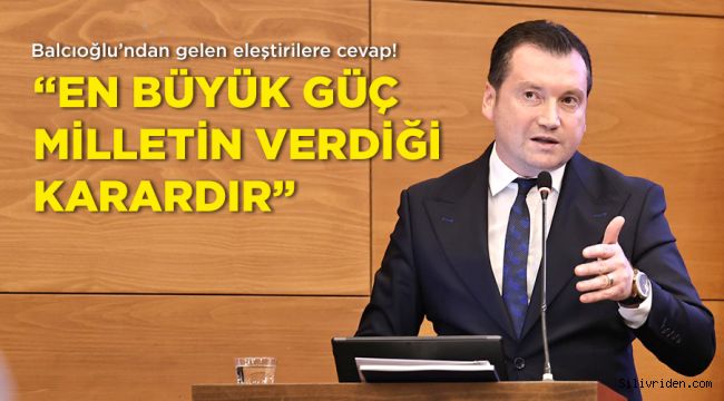 Balcıoğlu’ndan gelen eleştirilere cevap!