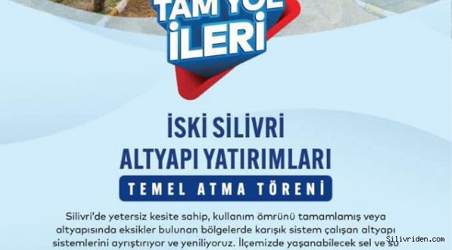 Silivri’de yeni altyapı projelerinin temeli atılıyor