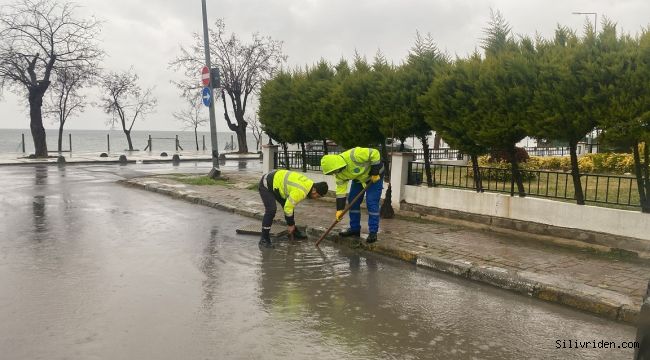 Silivri Belediyesi, yoğun yağışlara karşı önlem aldı 