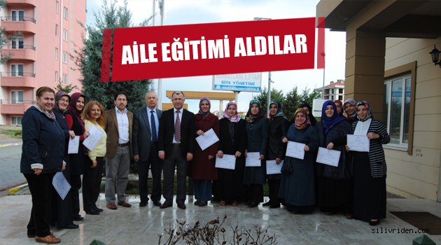 Aile eğitimi aldılar