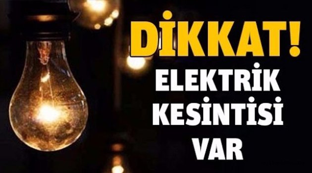 Ortaköy'de elektrik kesintisi!