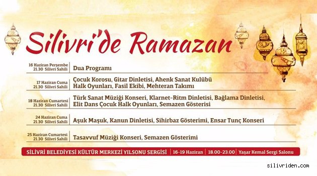 Silivri Belediyesi’nden Ramazan'a özel program!