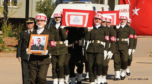 Silivri şehidi için askeri tören düzenlendi