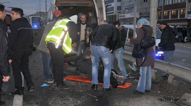 Silivri'de korkunç kaza