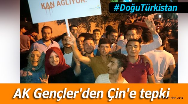 Silivrili AK Gençler Çin'i protesto etti